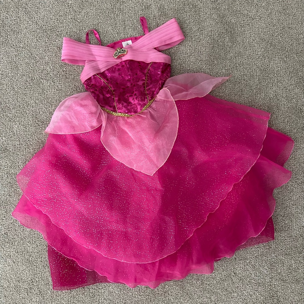 Disney Aurora pink princess costume size 9/10